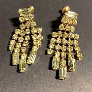 3/$20. Vintage drop earrings with screw clips